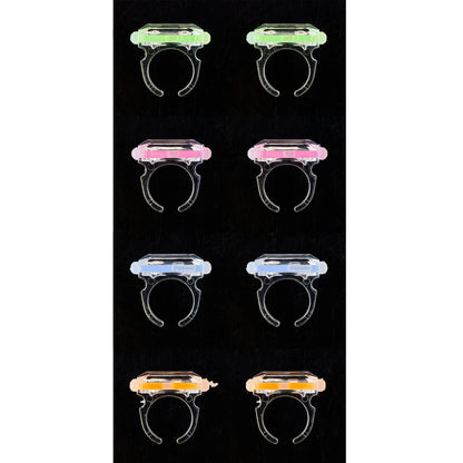 Multicolor Plastic Glow Ring Party Favors, 8 Pieces, by Way To Celebrate