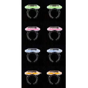 Multicolor Plastic Glow Ring Party Favors, 8 Pieces, by Way To Celebrate