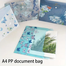 Load image into Gallery viewer, A4 Butterfly Pattern File Bags,
