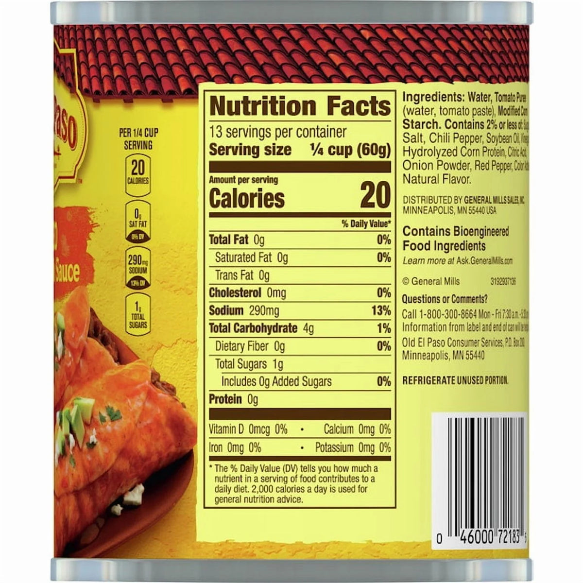 Old El Paso Enchilada Sauce, Red, Mild, Value Size