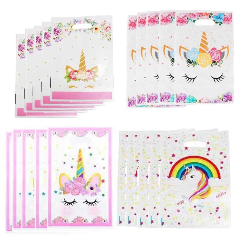 Unicorn Plastic Candy Bags Kids Birthday Unicorn