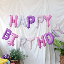 Load image into Gallery viewer, 1 set Happy birthday Foil balloon Birthday Party Decoration Free String
