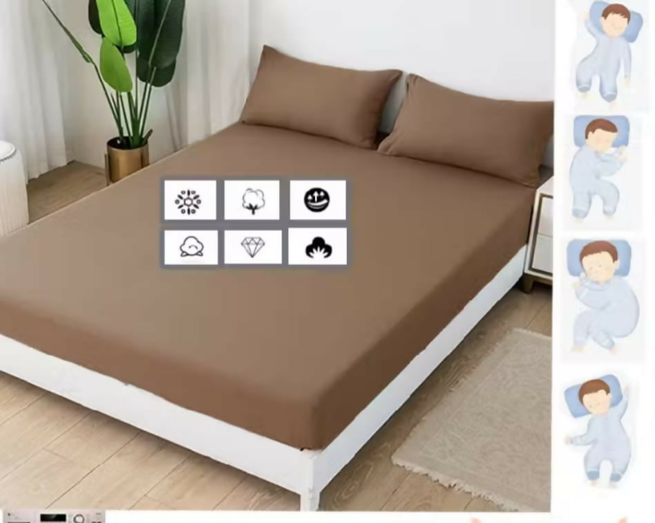 3 in 1 Sheets Hotel Premium Fitted sheet & 1/2 pillowcase