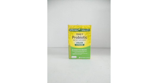Spring Valley Daily Probiotic 5 Billion 5 Strain Dietary Supplement, 30 count