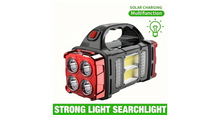 Load image into Gallery viewer, Versatile Solar-Powered Flashlight with 1500mAh Rechargeable Battery, USB Charging &amp; Red Light - Perfect for Camping, Fishing &amp; Outdoor Adventures
