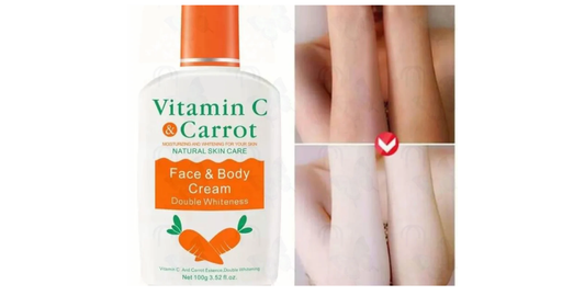 Vitamin C and carrot face and body cream