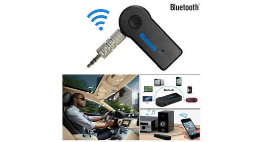 Wireless Bluetooth 3.5mm AUX Audio Stereo Music Home Car Receiver Adapter Mic