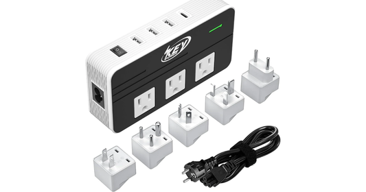 Power 230-Watt Step Down 220V to 110V Voltage Converter & International Travel Adapter