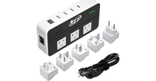 Load image into Gallery viewer, Power 230-Watt Step Down 220V to 110V Voltage Converter &amp; International Travel Adapter
