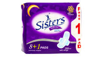 Load image into Gallery viewer, Sisters Sanitary Napkin Overnight Heavy Flow Dry Wings
