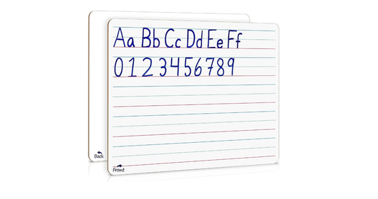 Small Dry Erase Board, Ruled Double-Sided Desk Whiteboard