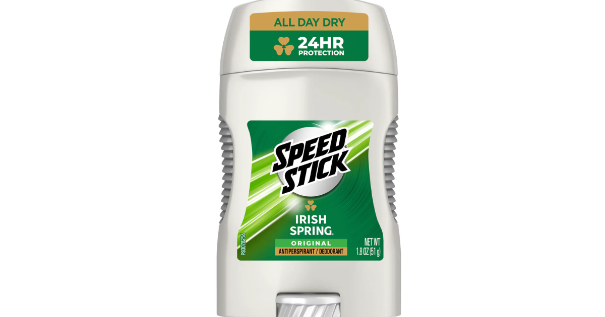 Speed Stick Antiperspirant Deodorant For Men, Irish Spring Scent, 1.8 Oz.