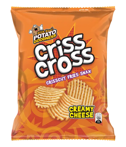 Criss Cross Crisscut Fries Creamy Cheese