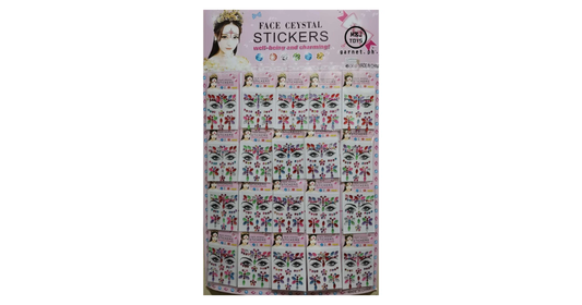 face crystal stickers hot masquerade face