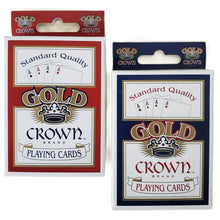 Load image into Gallery viewer, Gold Crown Brand Quality Paper Standard Poker Playing Cards
