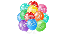 Load image into Gallery viewer, Happy Birthday Balloons 12inch
