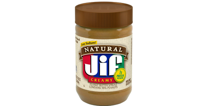 Jif Natural Creamy Peanut Butter Spread, 16-Ounce Jar 454g