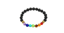 Load image into Gallery viewer, Lava Stone Multicolor Beaded Bracelet
