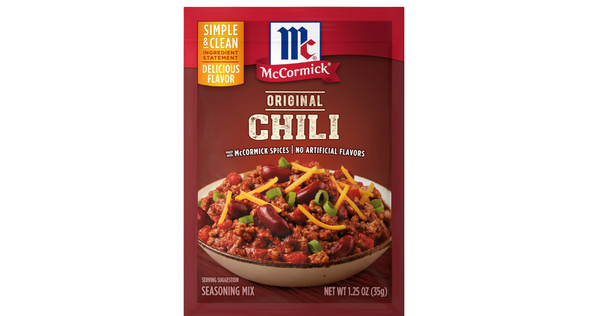 McCormick Original Chili Seasoning Mix, 1.25 oz(35g)