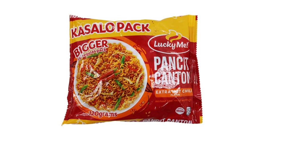 Lucky Me! Pancit Canton Extra Hot Chili Kasalo Pack 120g