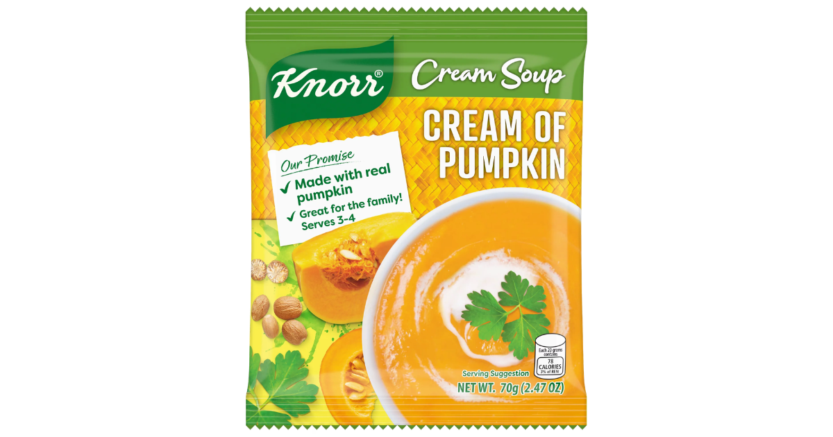 Knorr Cream of Pumpkin Soup 70G.