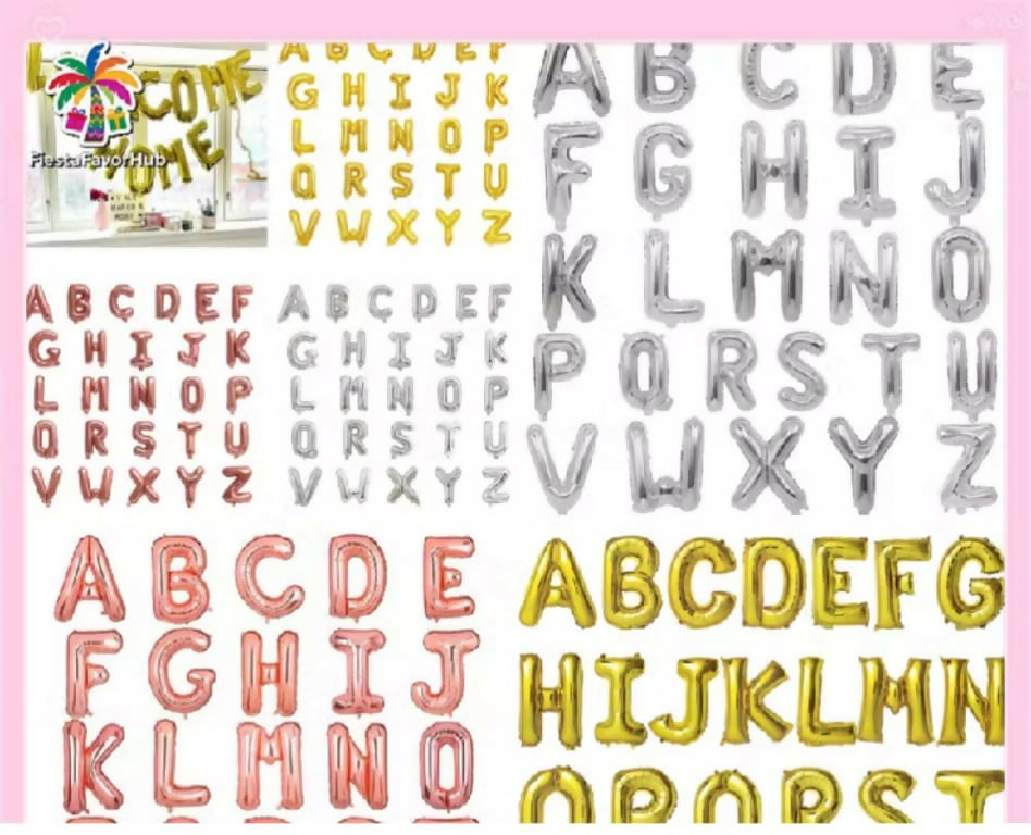 32 inch A-Z Golden Foil Letter balloon Birthday Decorations Balloon