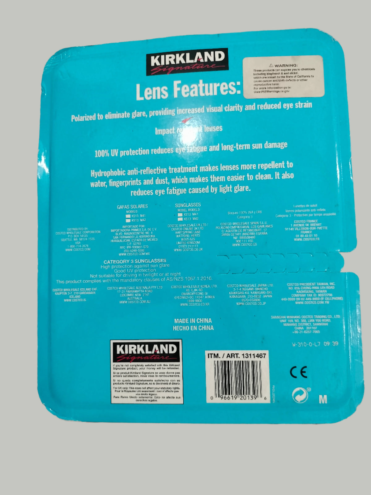 Kirkland Signature Sunglasses