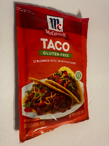 McCormick Gluten Free Gluten Free Taco Seasoning Mix, 1.25 oz Envelope