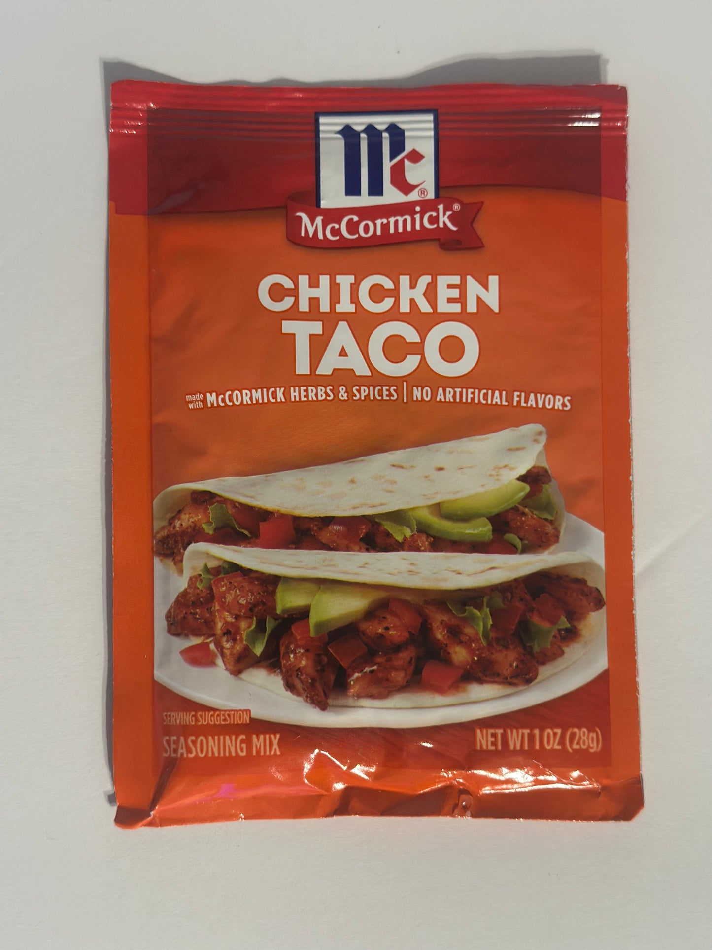 McCormick Chicken Taco Seasoning Mix, 1.0 oz Packet