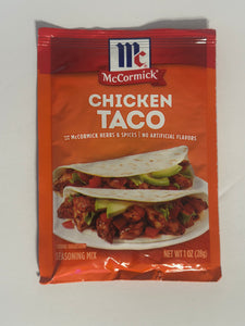 McCormick Chicken Taco Seasoning Mix, 1.0 oz Packet