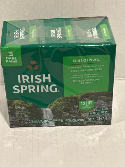 Irish Spring Original Clean 3 Bars  314.4g
