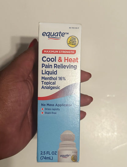 Equate Max Strength Cool & Heat, Joint Pain Relief, 2.5 fl. oz