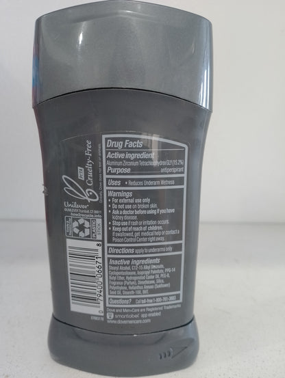 Dove Men+Care Long Lasting Antiperspirant Deodorant Stick, Clean Comfort, 2.7 oz