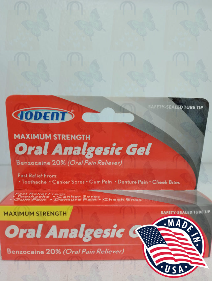 Iodent Maximum Strength Oral Analgesic Gel 0.42 Oz (11.9G) Medicine