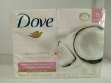 Load image into Gallery viewer, Dove Purely Pampering Beauty Bar, Coconut Milk 4 oz, 8 Bar
