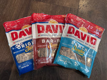 Load image into Gallery viewer, David Original Jumbo Sunflower Seeds, 3.75 oz. Bags 106g  Made in USA
