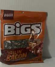 Load image into Gallery viewer, Bigs Sizzlin&#39; Bacon Flavored Sunflower Seeds, 3.63 oz. Bags
