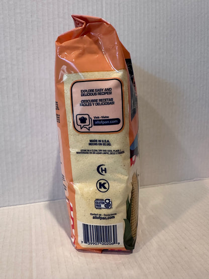 P.A.N. Pre-Cooked Yellow Corn Meal Gluten Free- Harina De Maiz Amarillo Precocida 1kg
