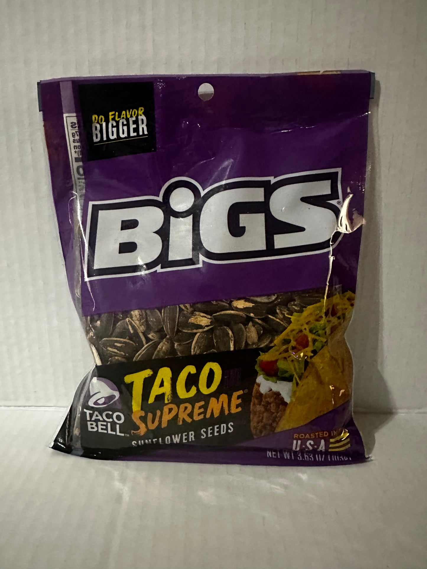 Bigs Taco Supreme Flavored Sunflower Seeds, 3.63 oz. Bags