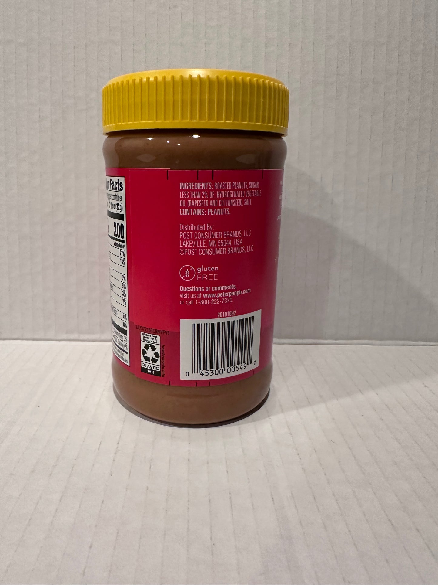 Peter Pan Creamy Peanut Butter,Smooth, Gluten Free Peanut Butter, 16.3 oz Jar