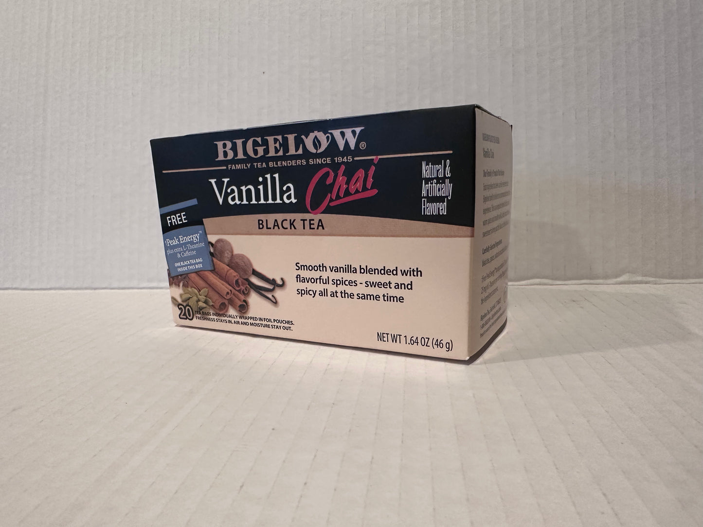 Bigelow Vanilla Chai, Black Tea Bags, 20 Count