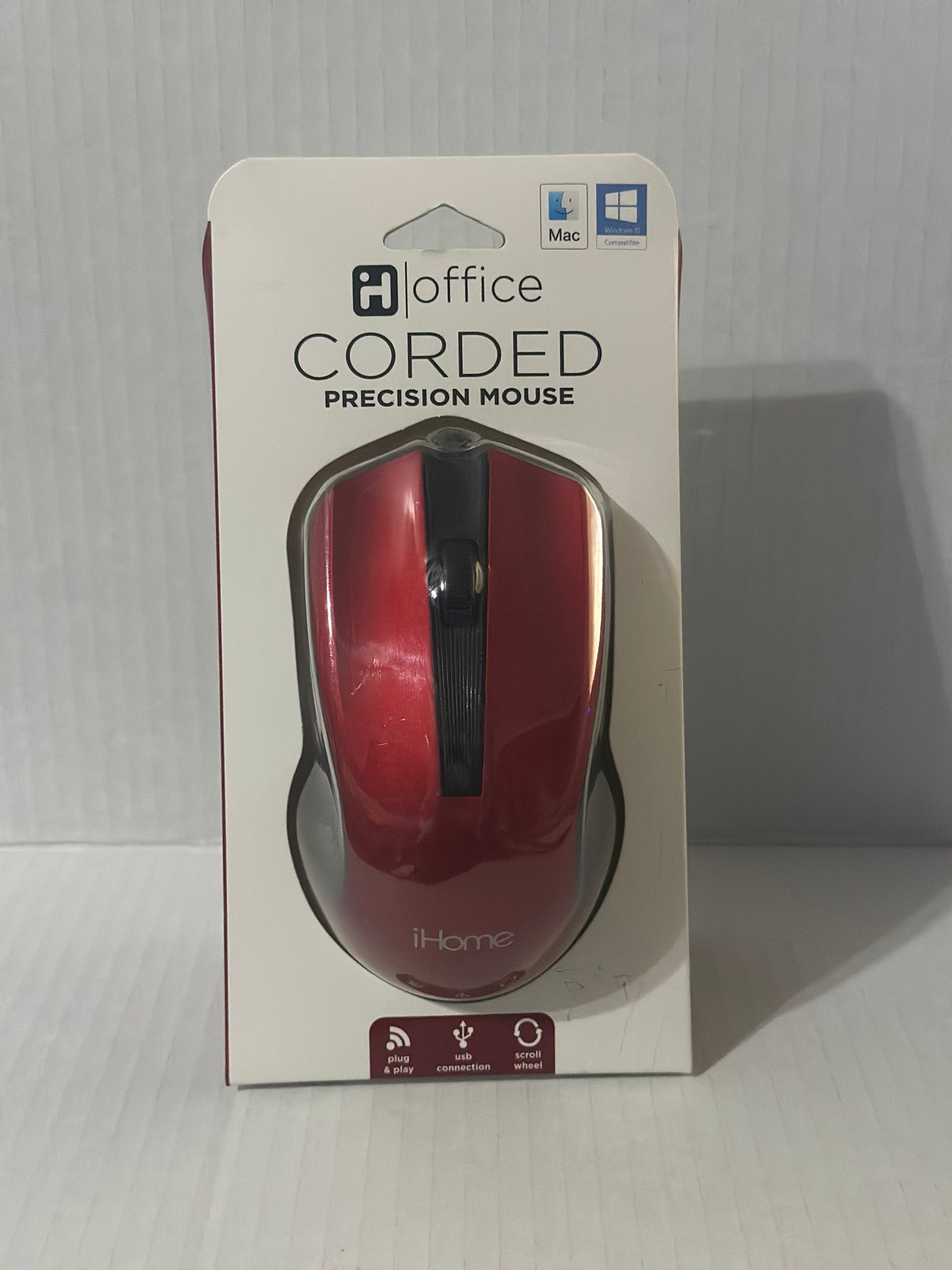 iHome Red & Black Wireless Mouse