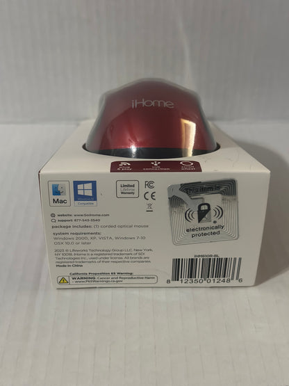 iHome Red & Black Wireless Mouse