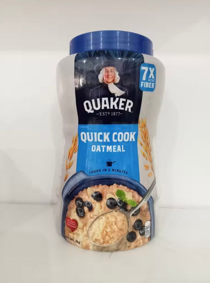 Quaker, Quick 1 Minute Oats, Oatmeal, Quick Cook Oatmeal 1kg.