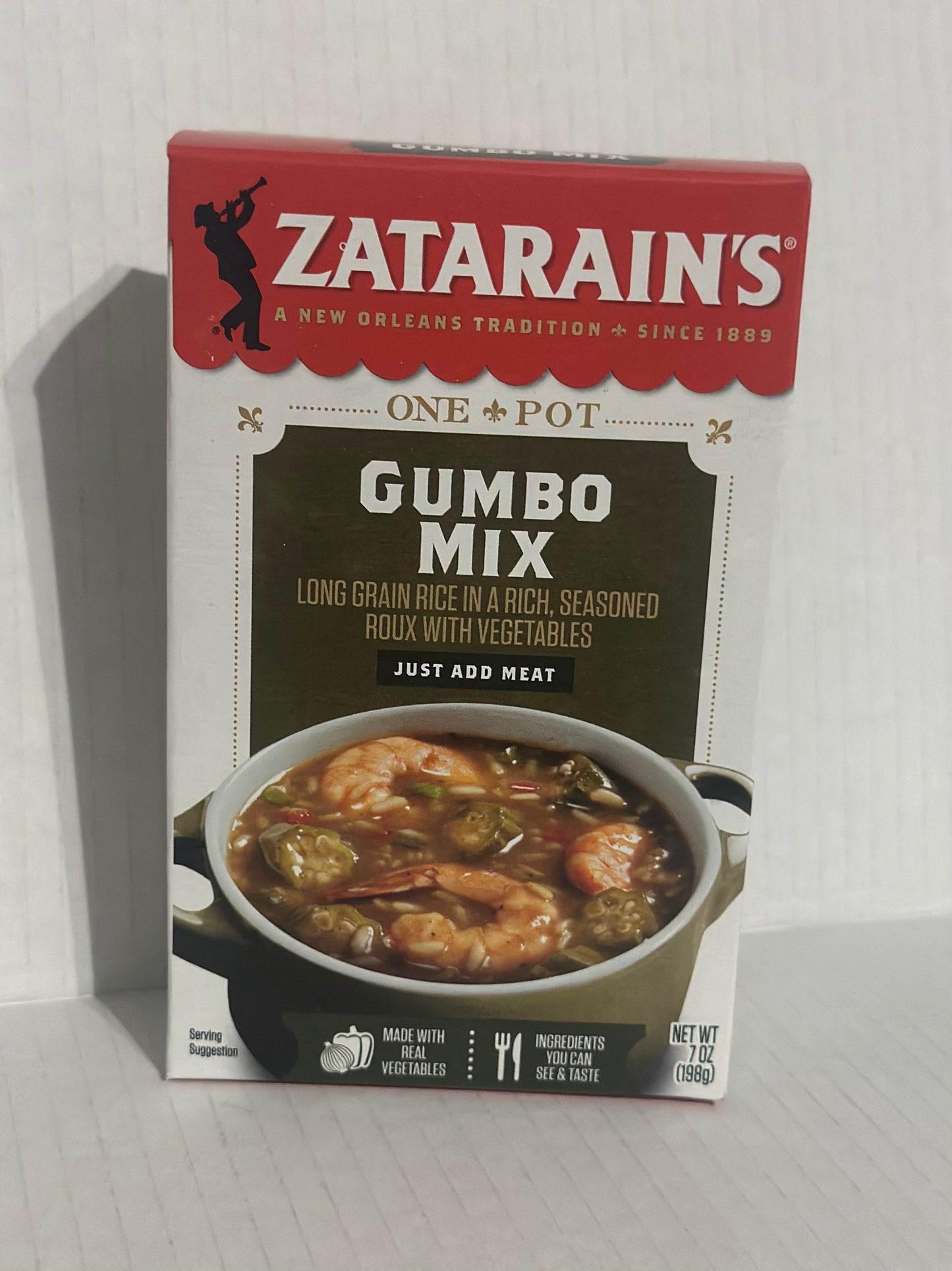 Zatarain's One Pot Gumbo Long Grain Rice Mix 7 oz box