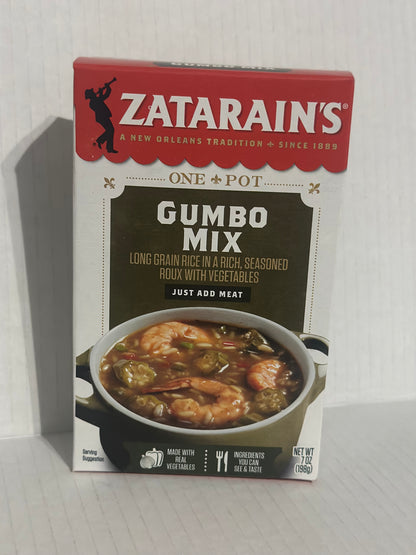 Zatarain's One Pot Gumbo Long Grain Rice Mix 7 oz box
