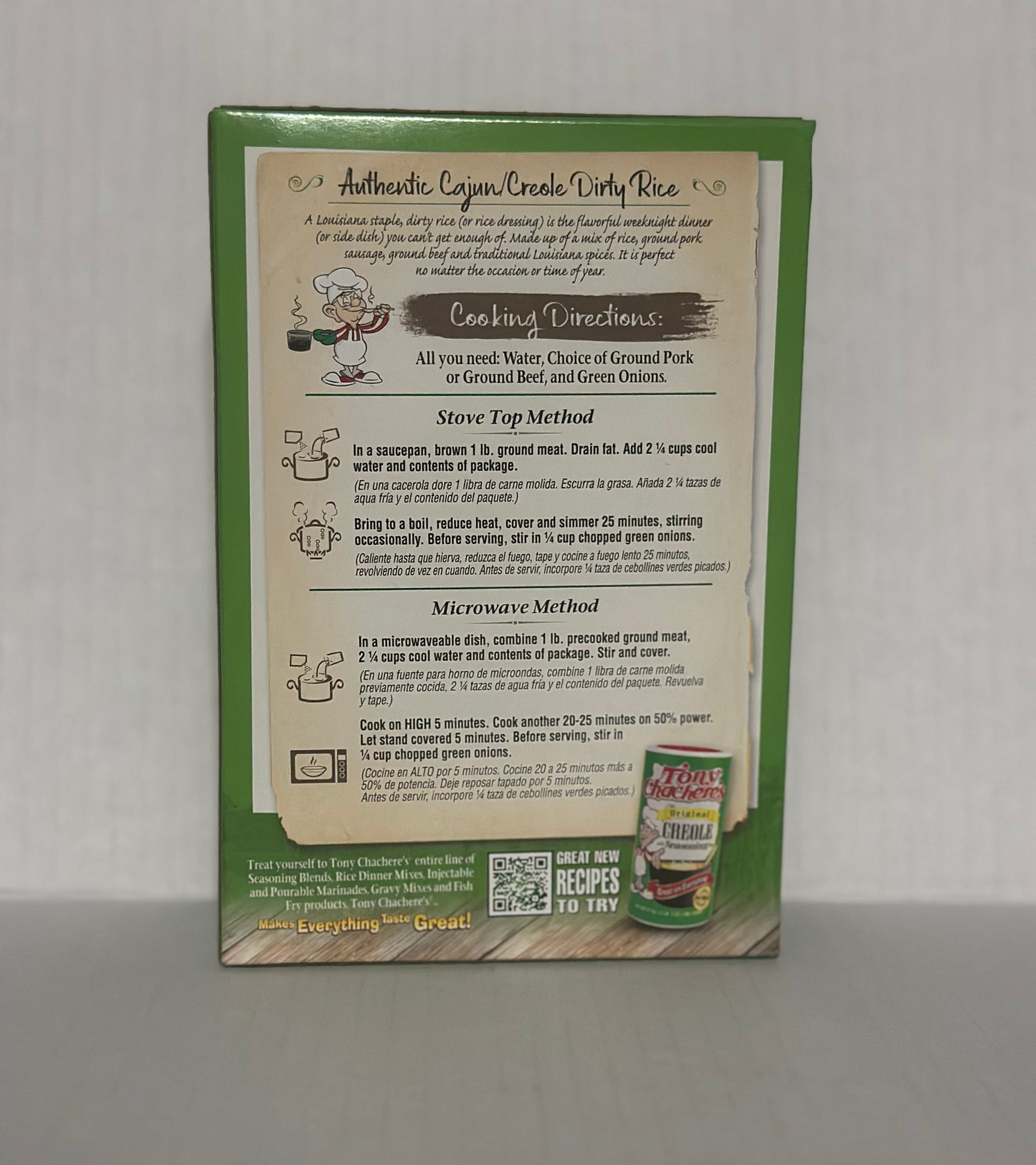 Tony Chacheres Creole Dirty Rice Dinner Mix 8 oz box