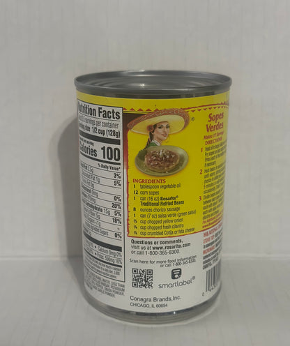 Rosarita Traditional Refried Beans, 16 oz.