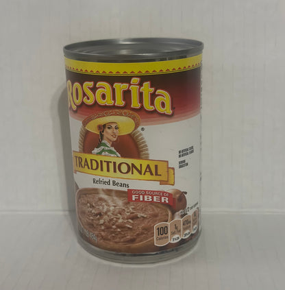 Rosarita Traditional Refried Beans, 16 oz.