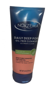 Noxzema Deep Pore Facial Cleanser Cream, Daily Face Cleansing for All Skin Types 6 oz